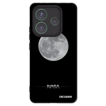 Picasee silikónový čierny obal pre Xiaomi Redmi Note 14 5G - Moon Minimal