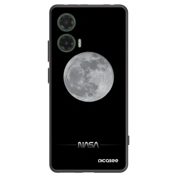 Picasee silikónový čierny obal pre Motorola Moto G35 5G - Moon Minimal
