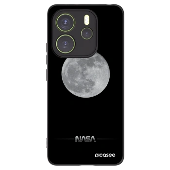 Picasee silikónový čierny obal pre Xiaomi Redmi Note 14 4G - Moon Minimal