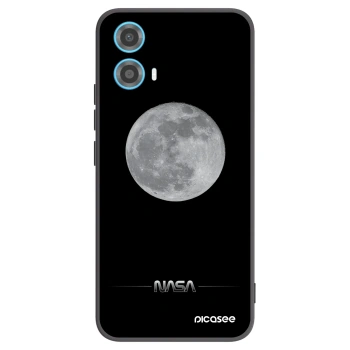 Picasee silikónový čierny obal pre Motorola Moto G34 5G - Moon Minimal
