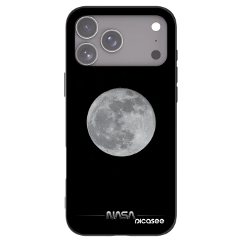 Picasee silikónový čierny obal pre Apple iPhone 17 Pro Max - Moon Minimal