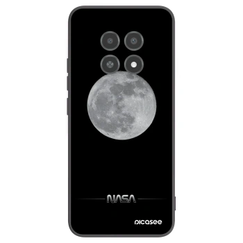 Picasee silikónový čierny obal pre Realme 12X - Moon Minimal