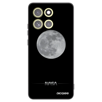 Picasee silikónový čierny obal pre Motorola Moto G86 5G - Moon Minimal