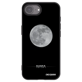 Picasee silikónový čierny obal pre Apple iPhone 17e - Moon Minimal