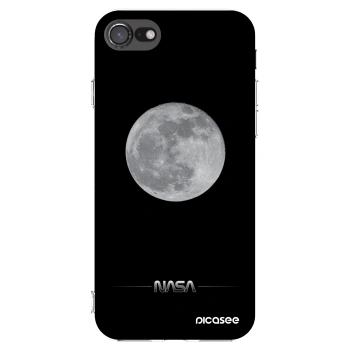 Picasee silikónový prehľadný obal pre Apple iPhone SE 2020 - Moon Minimal