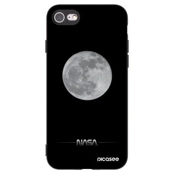 Picasee silikónový čierny obal pre Apple iPhone SE 2020 - Moon Minimal