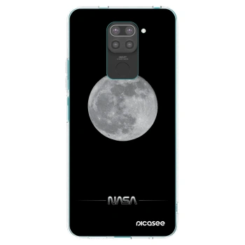 Picasee silikónový čierny obal pre Xiaomi Redmi Note 9 - Moon Minimal