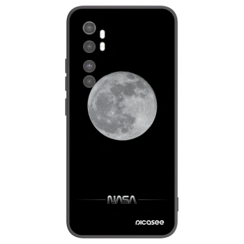 Picasee silikónový čierny obal pre Xiaomi Mi Note 10 Lite - Moon Minimal
