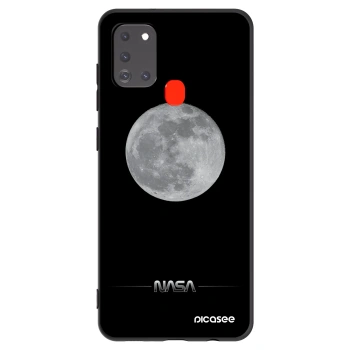 Picasee silikónový čierny obal pre Samsung Galaxy A21s - Moon Minimal