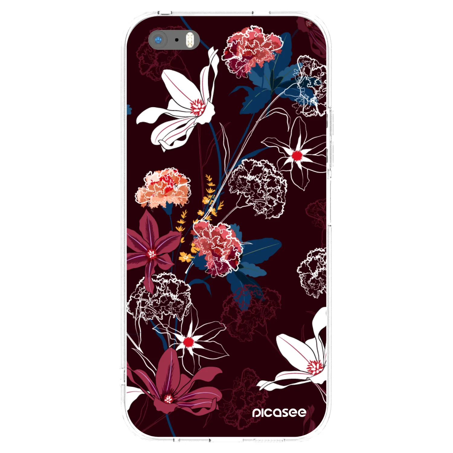 Picasee silikónový prehľadný obal pre Apple iPhone 5/5S/SE - Dark Meadow