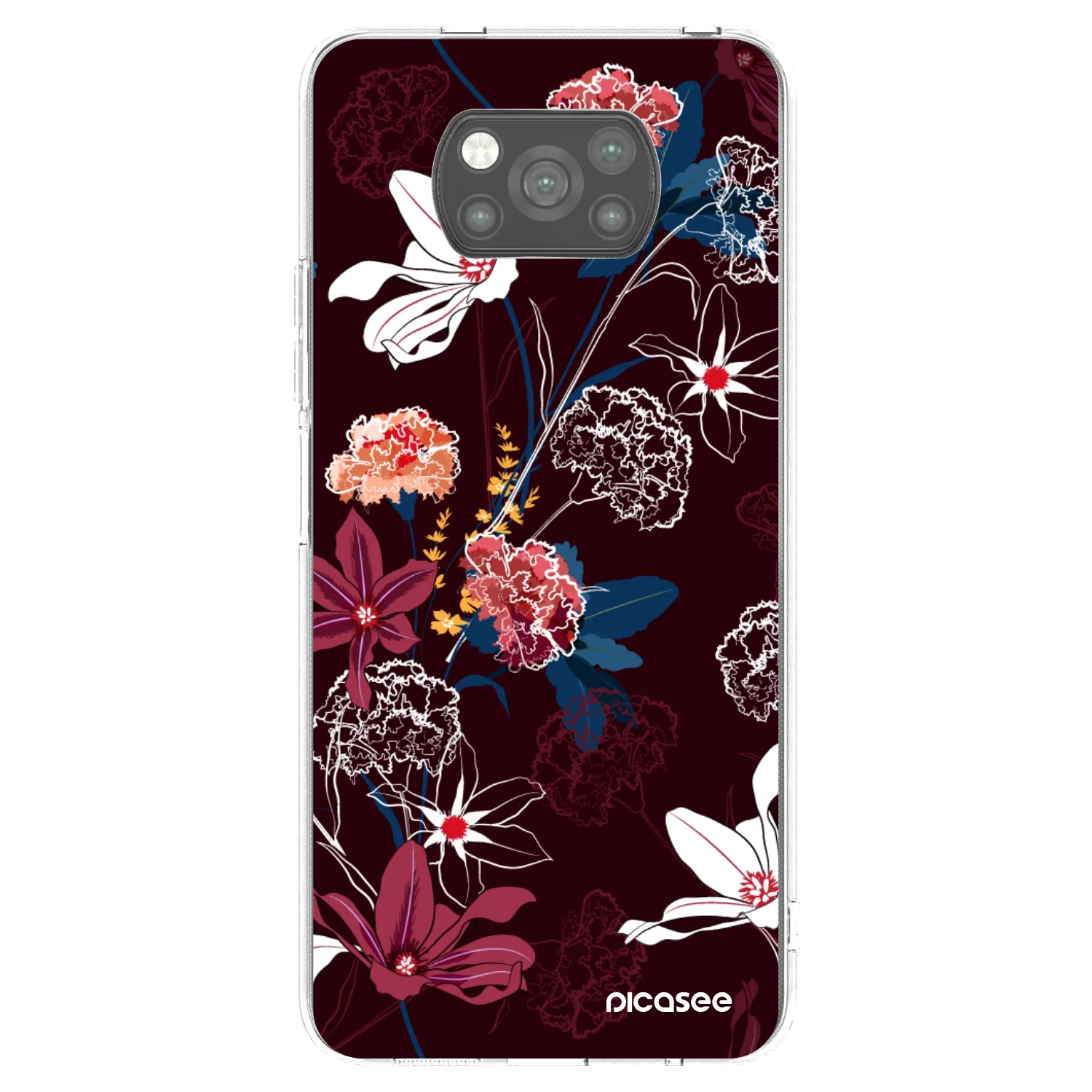 Picasee silikónový čierny obal pre Xiaomi Poco X3 - Dark Meadow