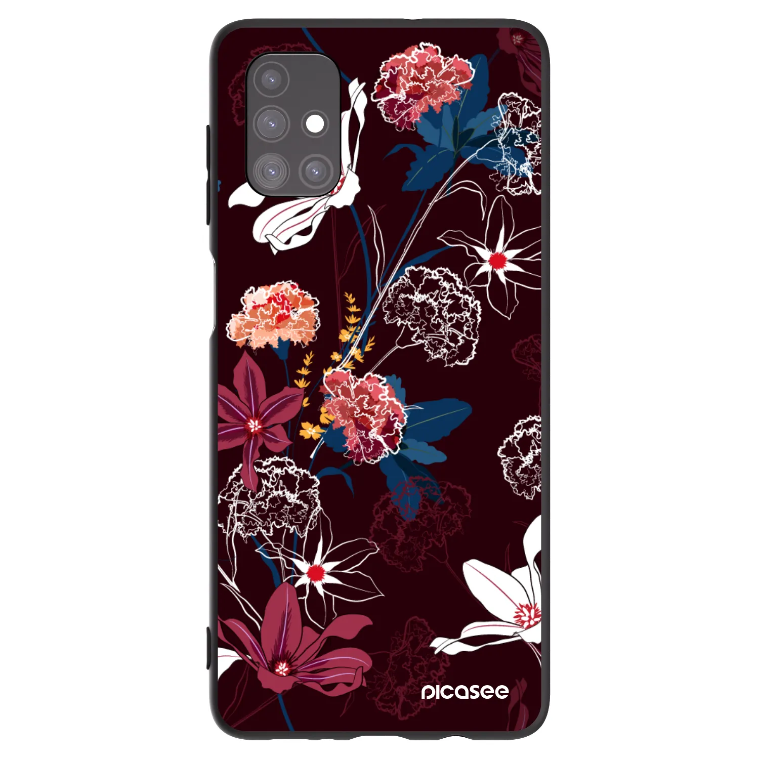 Picasee silikónový čierny obal pre Samsung Galaxy M51 M515F - Dark Meadow