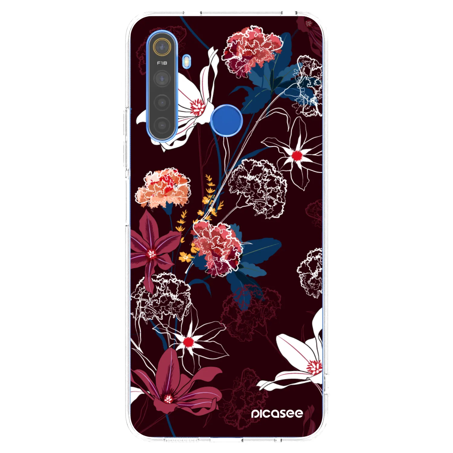 Picasee silikónový prehľadný obal pre Realme 5 - Dark Meadow