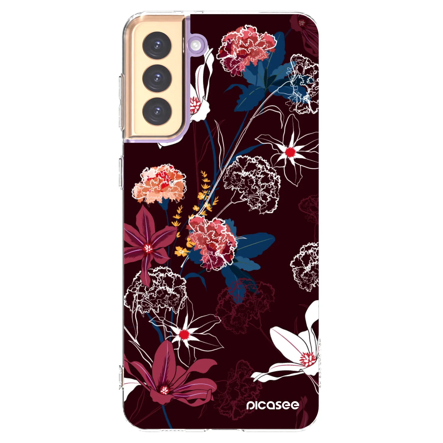 Picasee silikónový prehľadný obal pre Samsung Galaxy S21+ 5G G996F - Dark Meadow