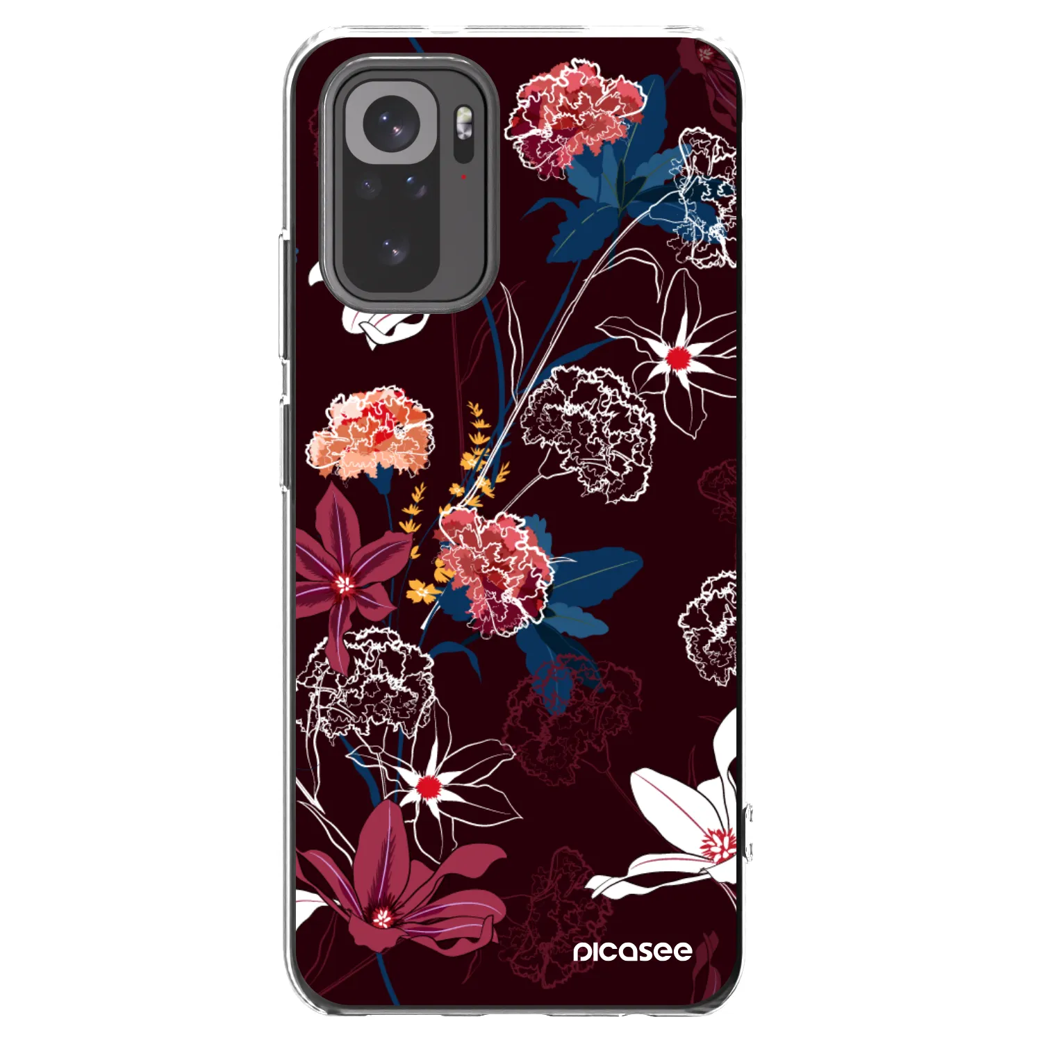 Picasee silikónový prehľadný obal pre Xiaomi Redmi Note 10 - Dark Meadow
