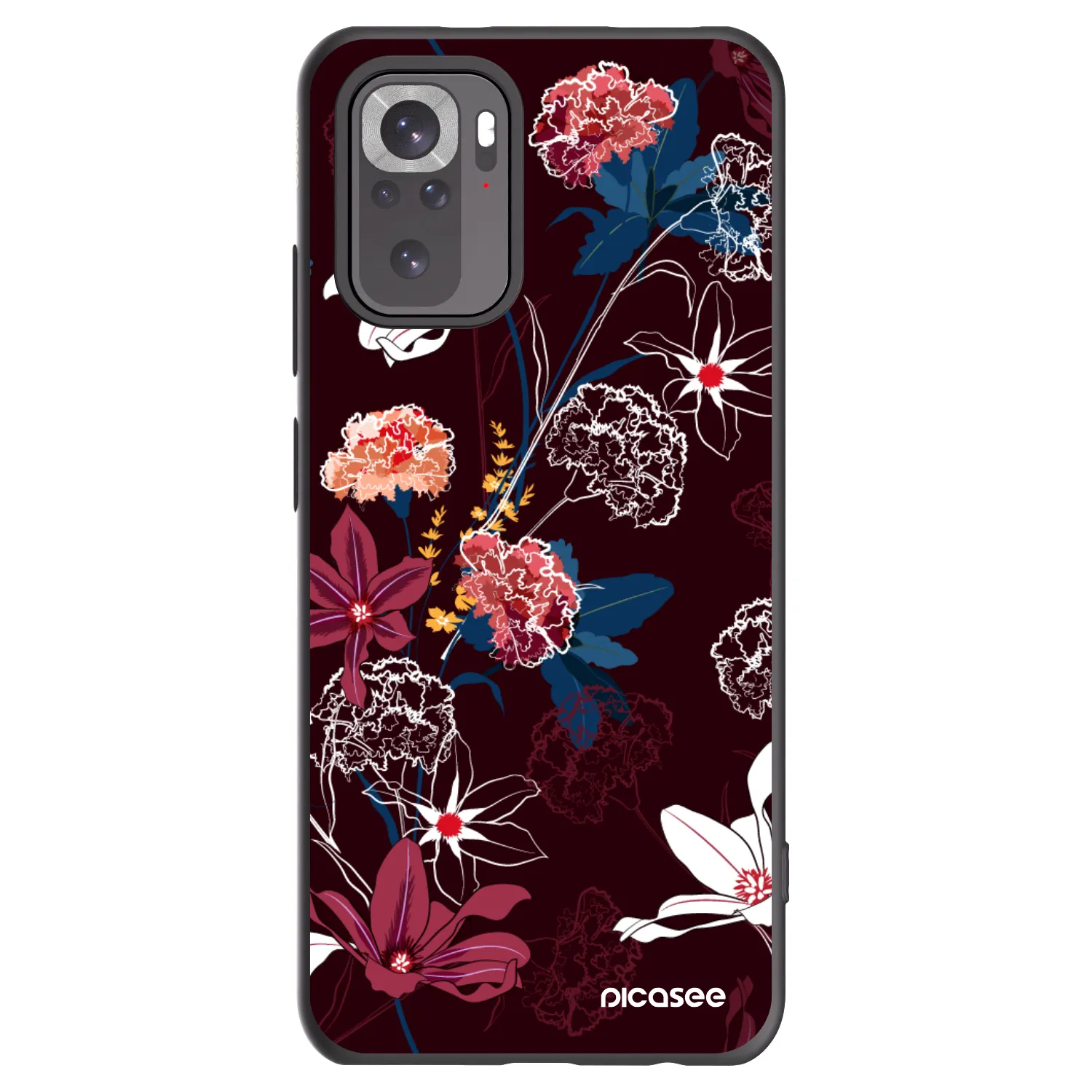 Picasee silikónový čierny obal pre Xiaomi Redmi Note 10 - Dark Meadow