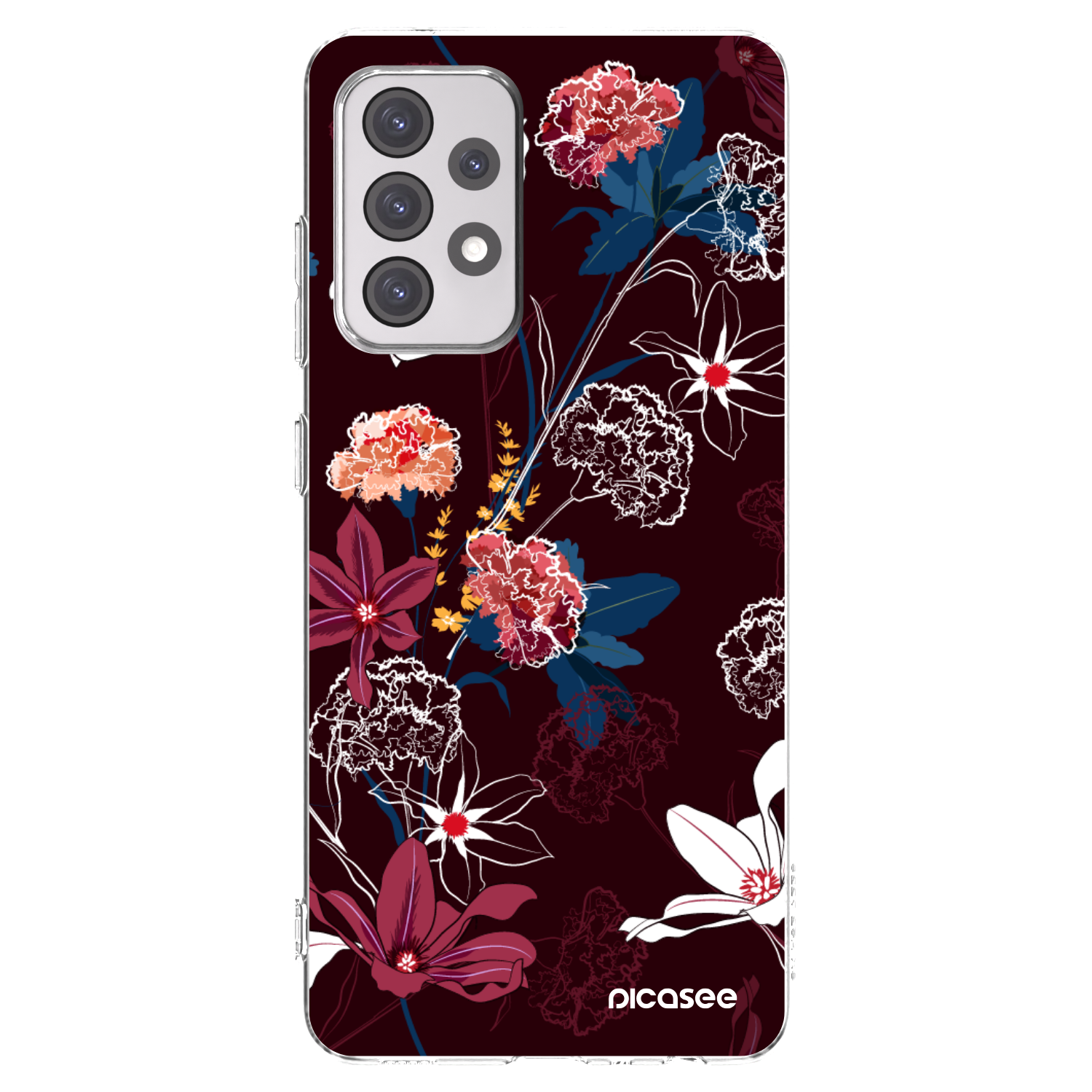 Picasee silikónový prehľadný obal pre Samsung Galaxy A52 5G A525F - Dark Meadow