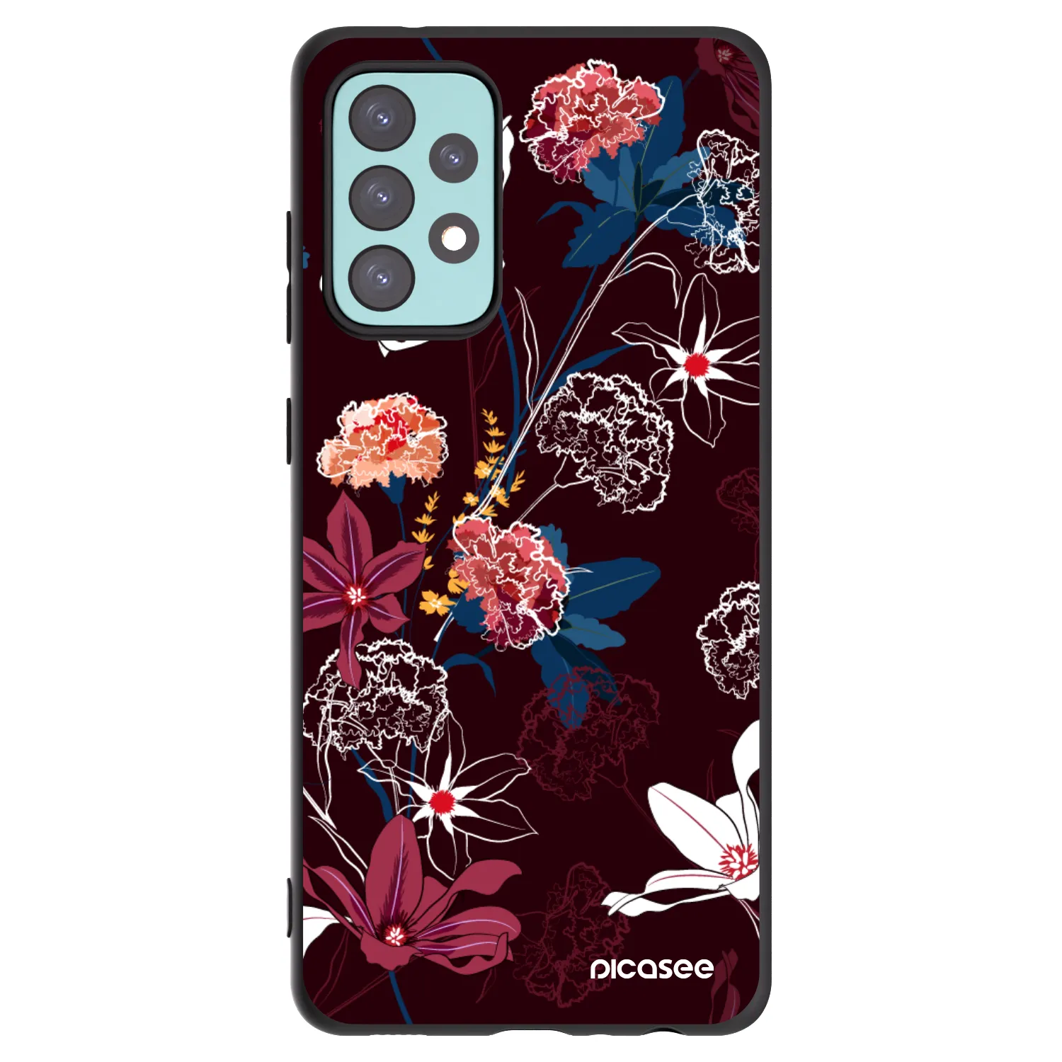 Picasee silikónový čierny obal pre Samsung Galaxy A72 A725F - Dark Meadow