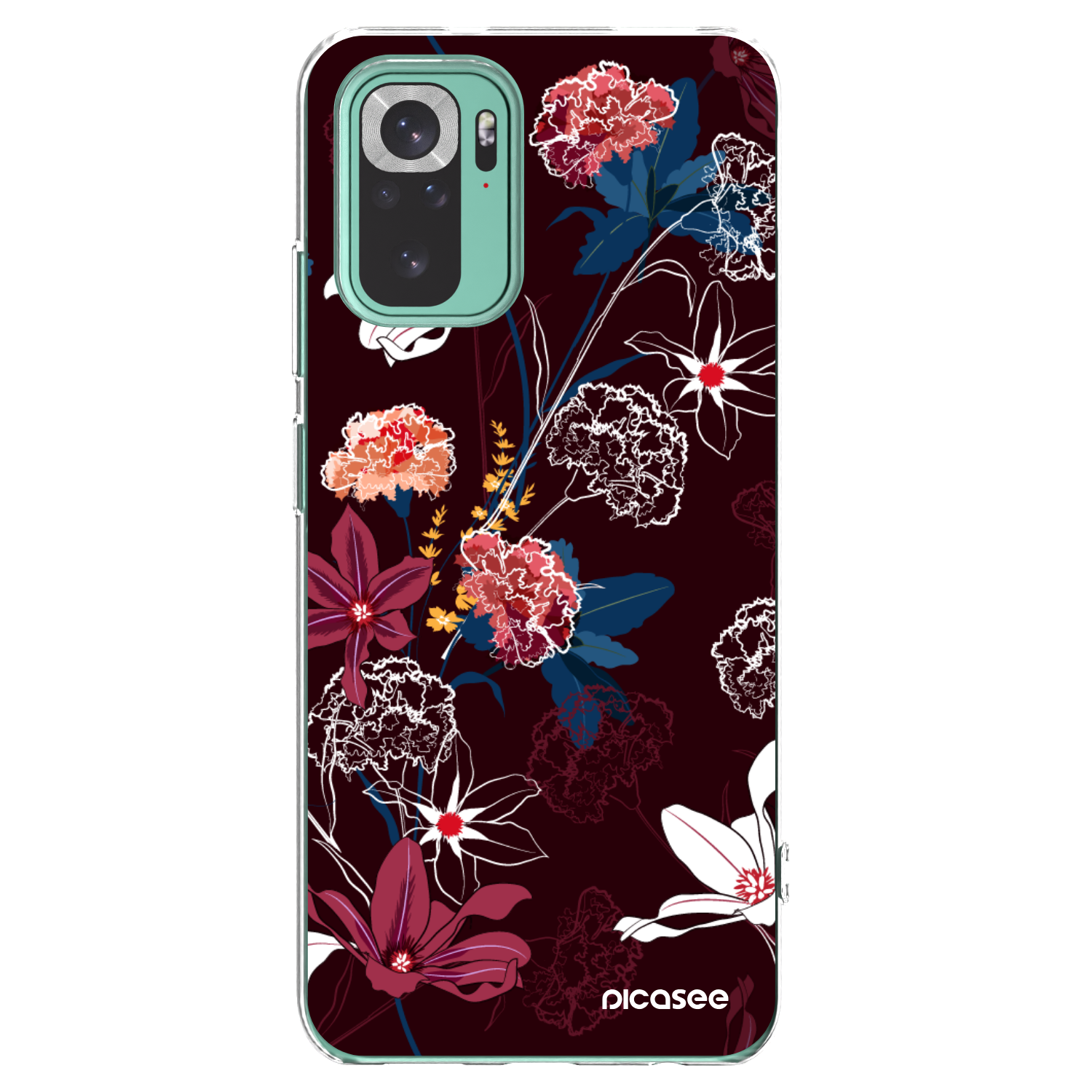 Picasee silikónový prehľadný obal pre Xiaomi Redmi Note 10 Pro - Dark Meadow