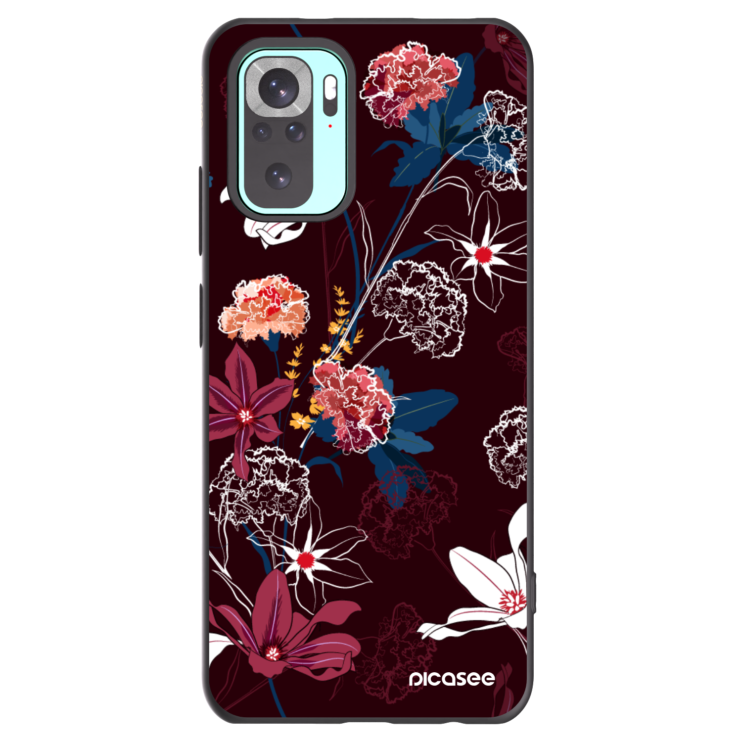 Picasee silikónový čierny obal pre Xiaomi Redmi Note 10 Pro - Dark Meadow