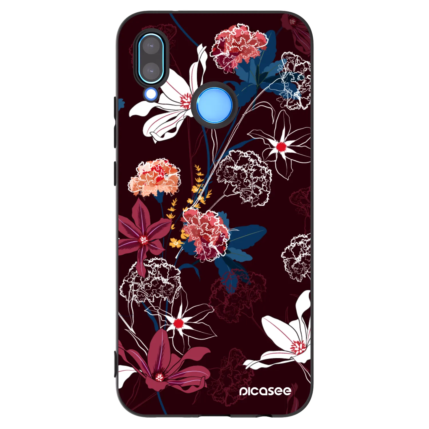Picasee silikónový čierny obal pre Huawei P20 Lite - Dark Meadow