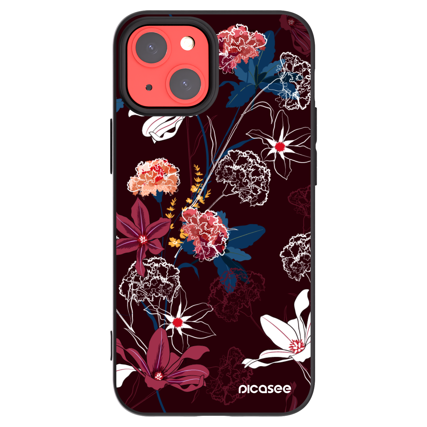 Picasee silikónový čierny obal pre Apple iPhone 13 mini - Dark Meadow