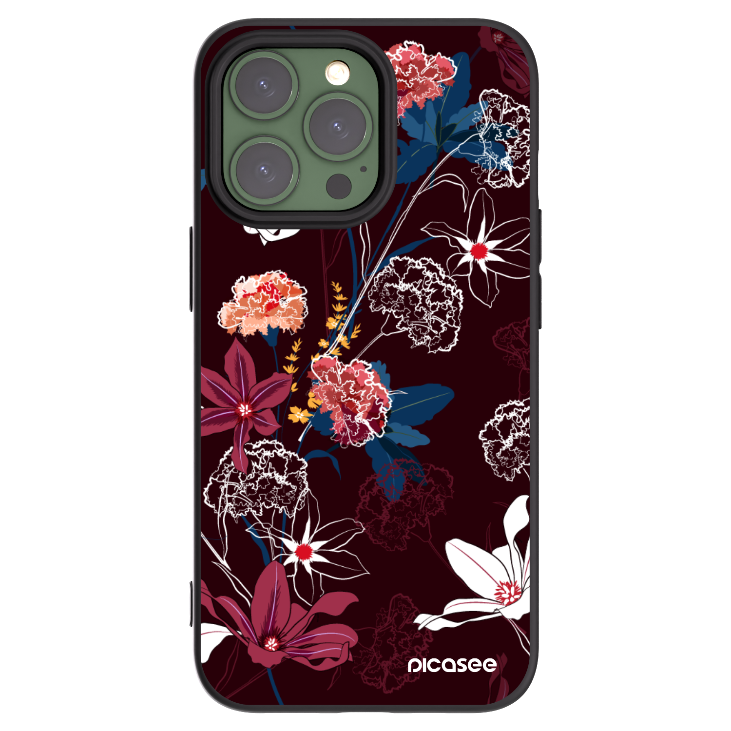 Picasee silikónový čierny obal pre Apple iPhone 13 Pro - Dark Meadow