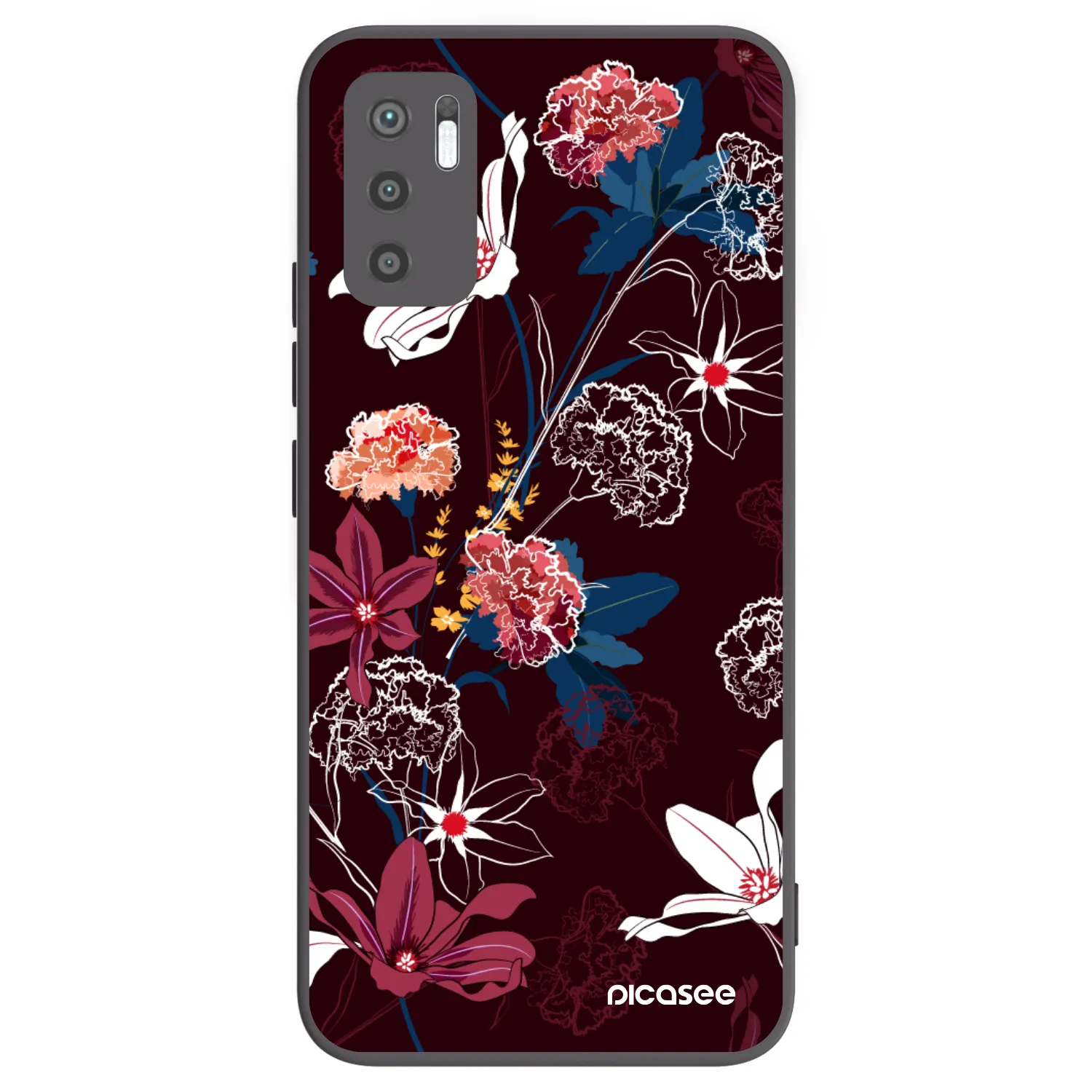 Picasee silikónový čierny obal pre Xiaomi Redmi Note 10 5G - Dark Meadow