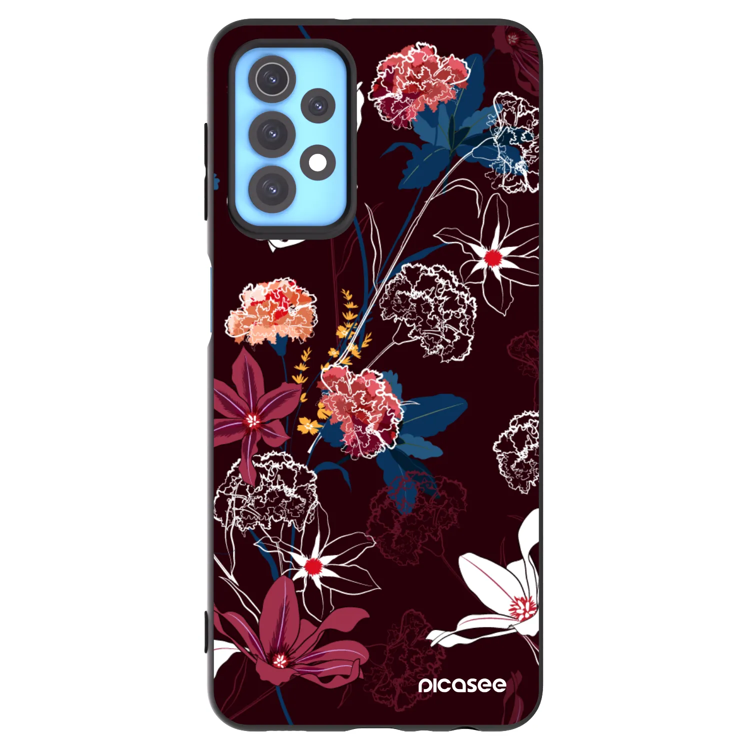 Picasee silikónový čierny obal pre Samsung Galaxy A32 4G SM-A325F - Dark Meadow