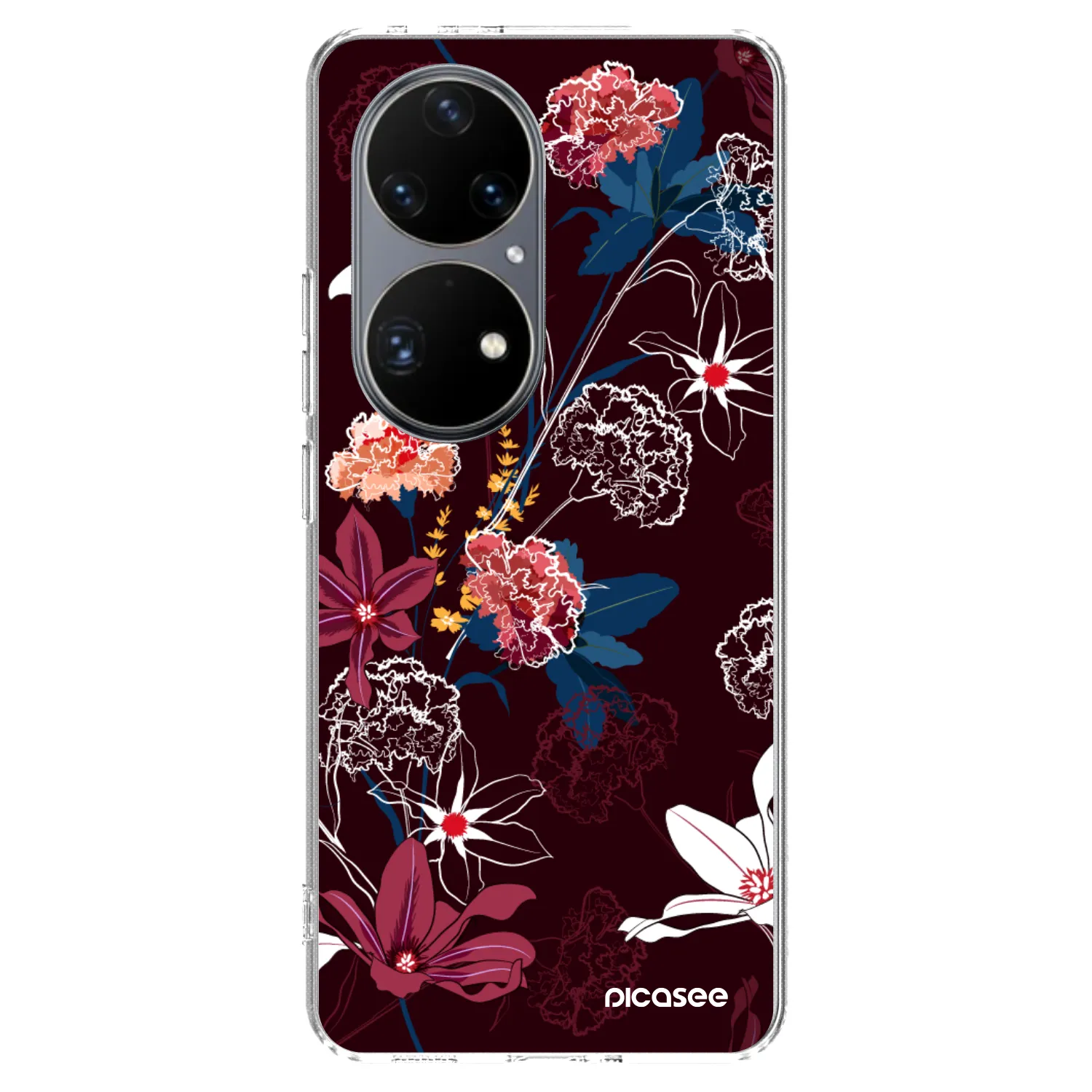 Picasee silikónový prehľadný obal pre Huawei P50 - Dark Meadow