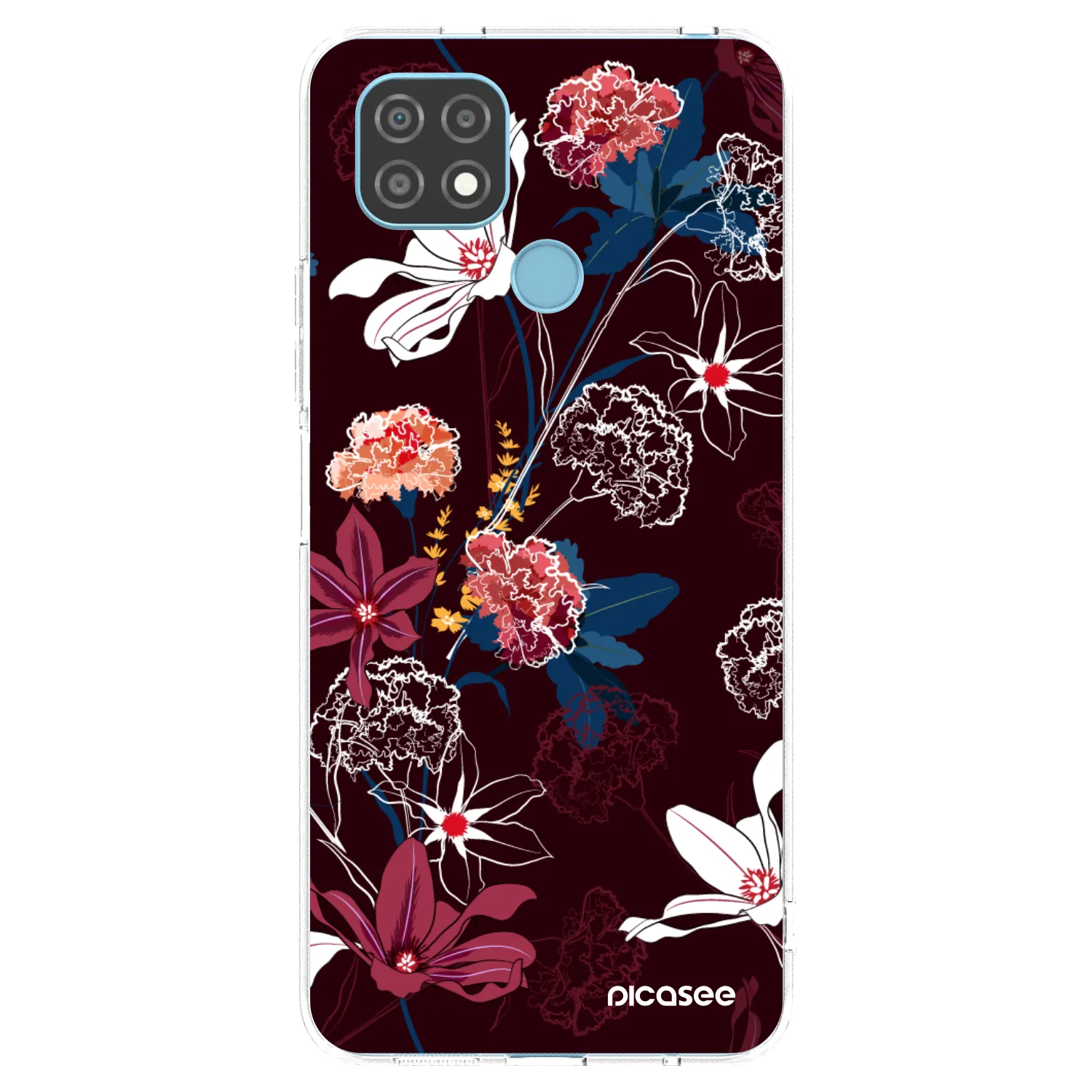 Picasee silikónový prehľadný obal pre Realme C21 - Dark Meadow