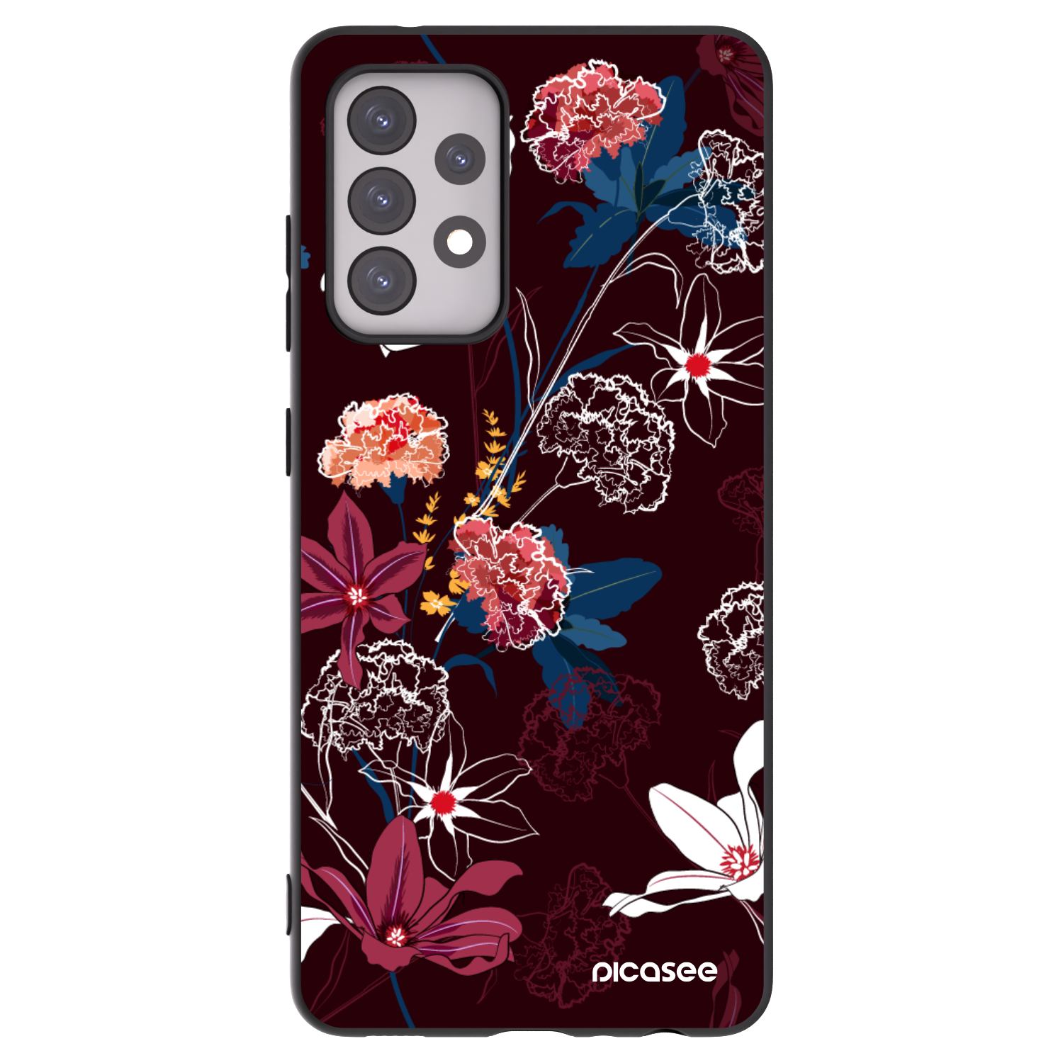 Picasee silikónový čierny obal pre Samsung Galaxy A52s 5G A528B - Dark Meadow