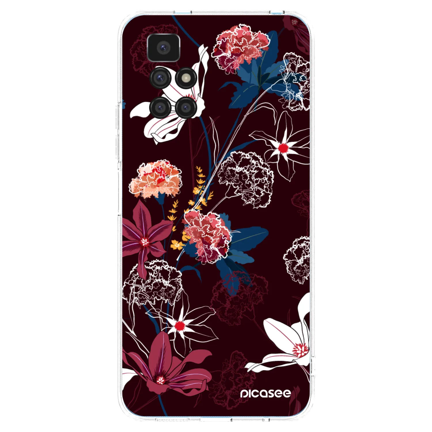 Picasee silikónový prehľadný obal pre Xiaomi Redmi 10 - Dark Meadow