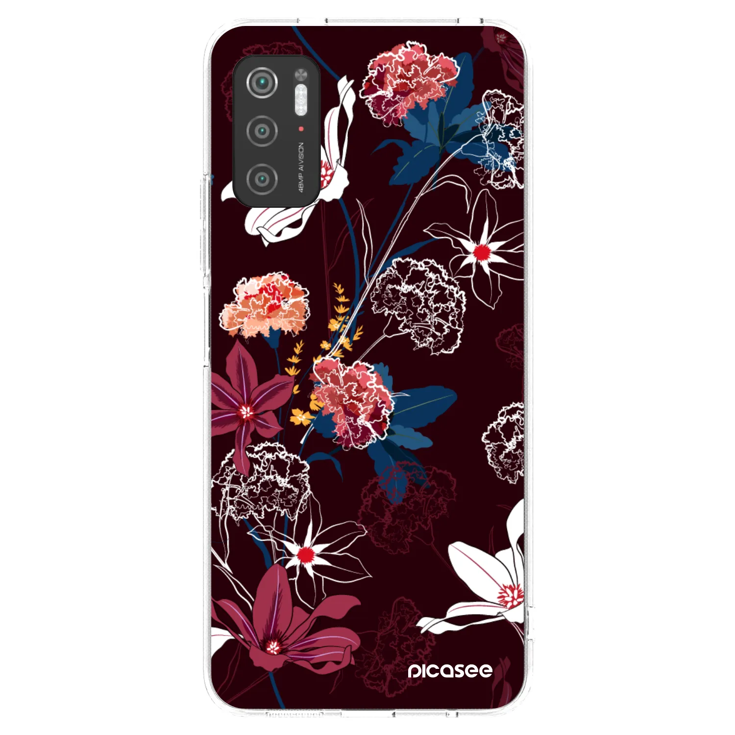 Picasee silikónový prehľadný obal pre Xiaomi Poco M3 Pro 5G - Dark Meadow