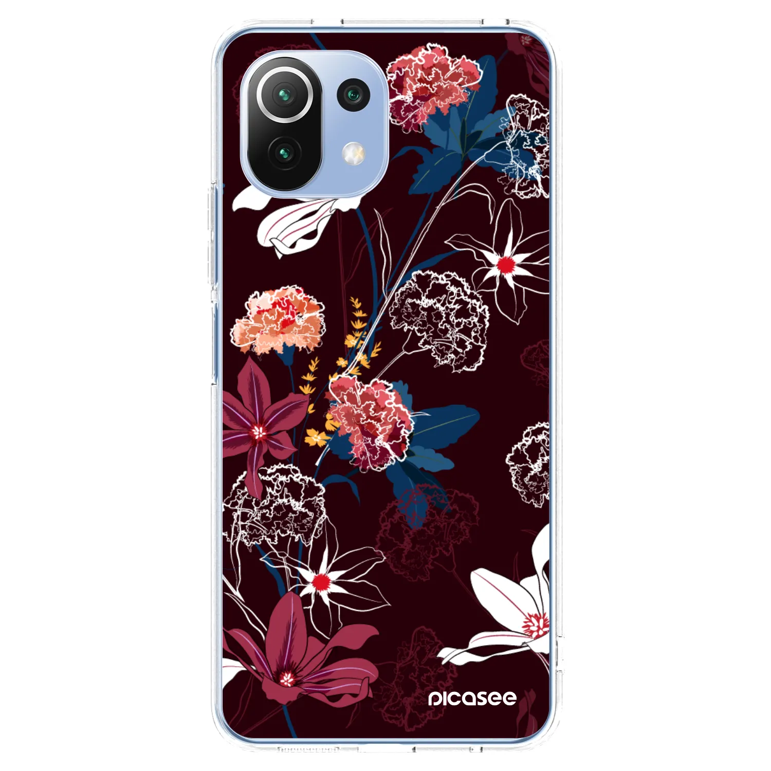Picasee silikónový prehľadný obal pre Xiaomi 11 Lite 5G NE - Dark Meadow