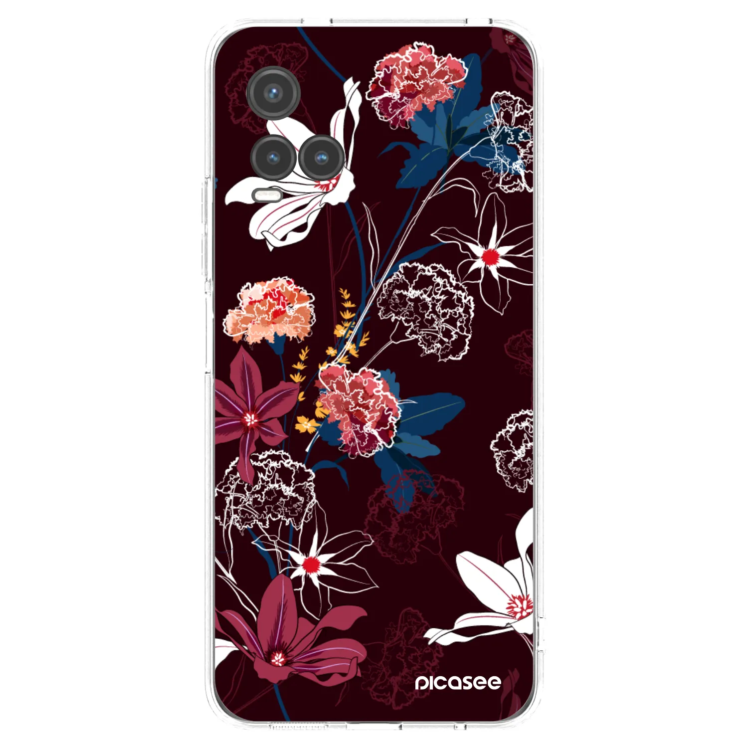 Picasee silikónový prehľadný obal pre Vivo Y33s - Dark Meadow