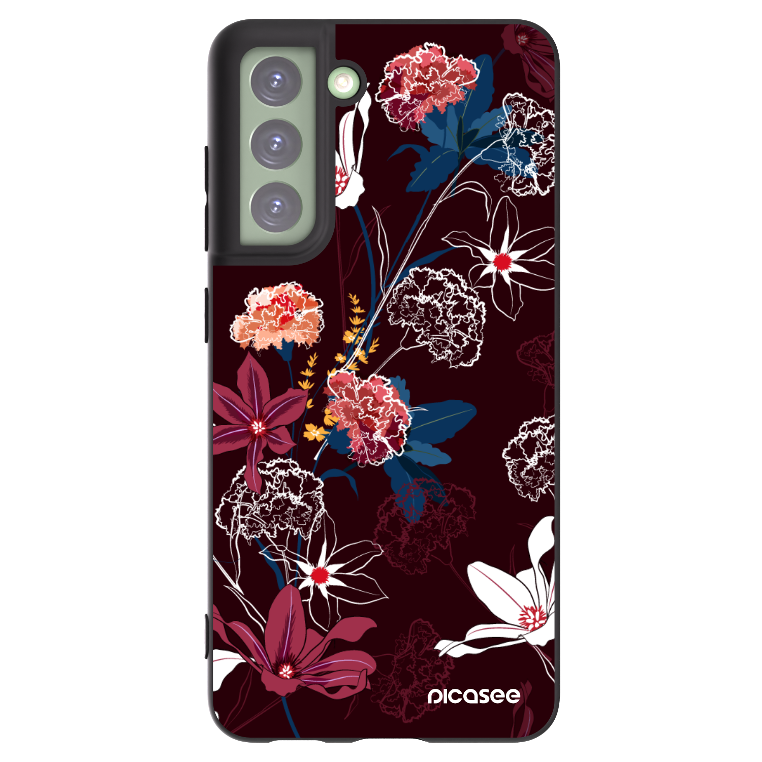 Picasee silikónový čierny obal pre Samsung Galaxy S21 FE 5G - Dark Meadow
