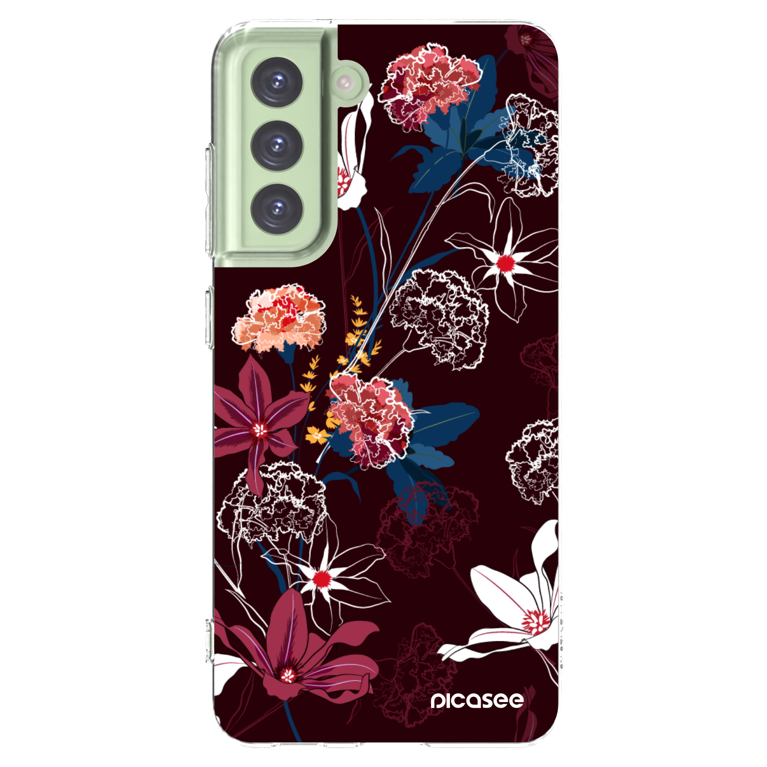 Picasee silikónový prehľadný obal pre Samsung Galaxy S21 FE 5G - Dark Meadow