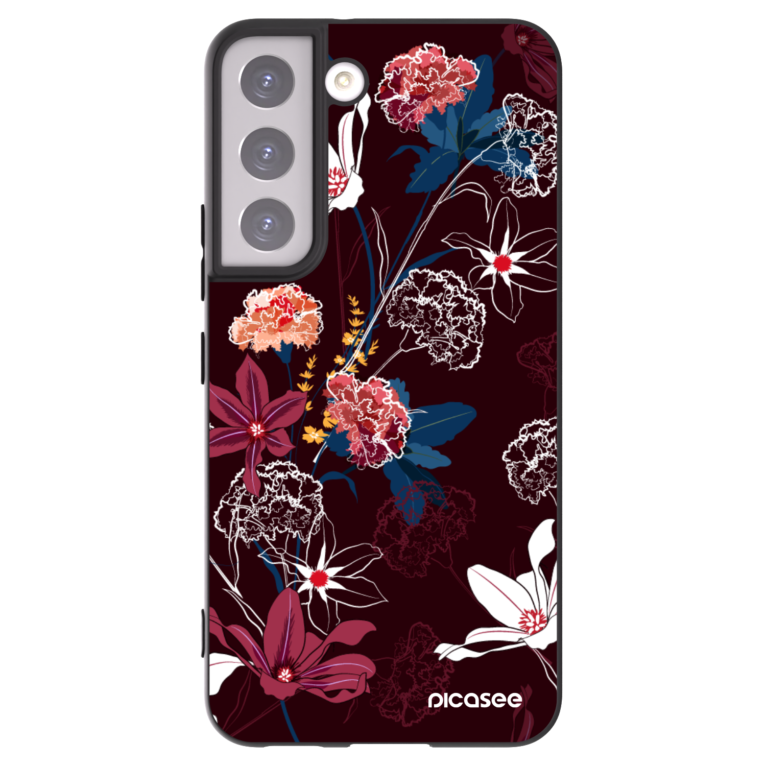 Picasee silikónový čierny obal pre Samsung Galaxy S22 5G - Dark Meadow
