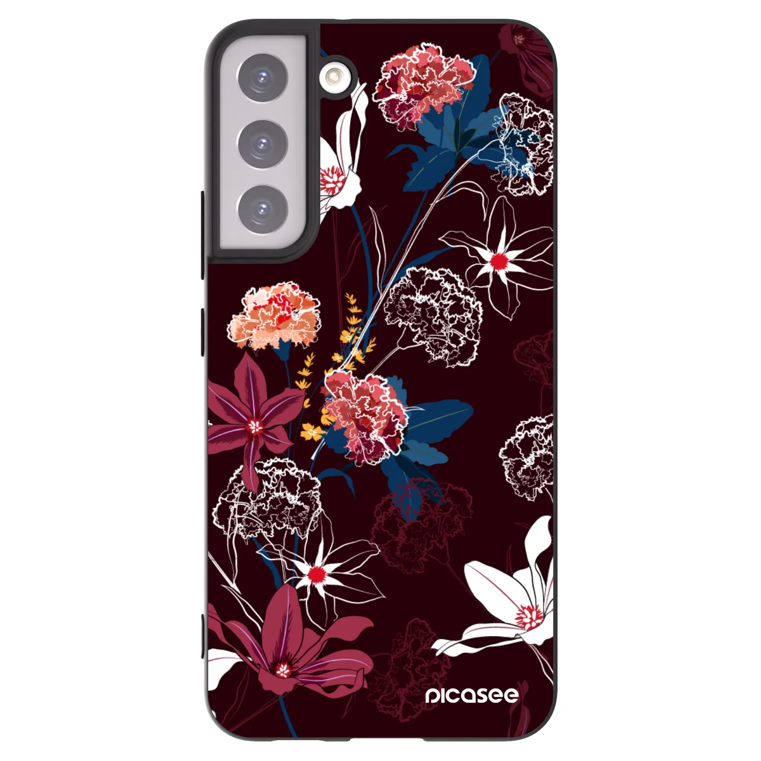 Picasee silikónový čierny obal pre Samsung Galaxy S22+ 5G - Dark Meadow
