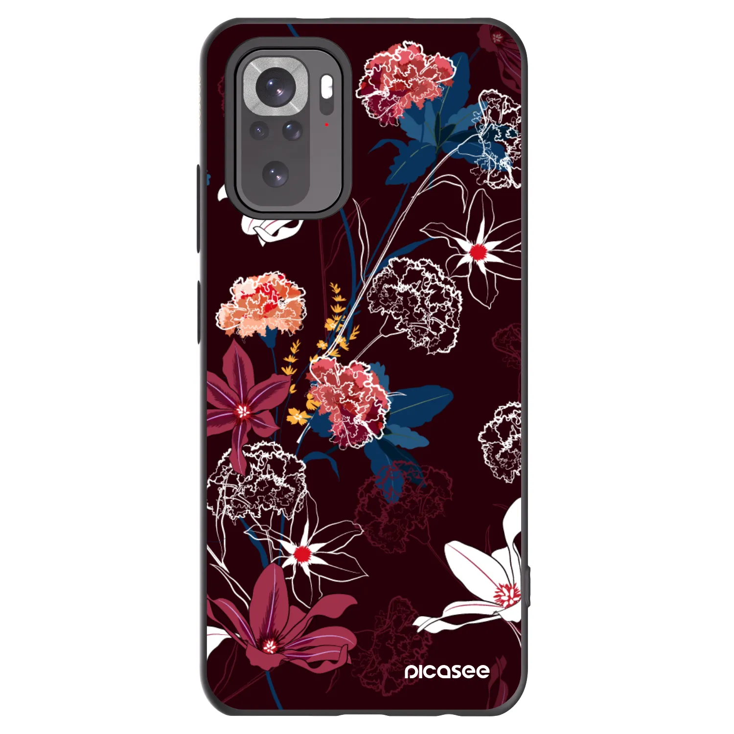 Picasee silikónový čierny obal pre Xiaomi Redmi Note 11S 4G - Dark Meadow