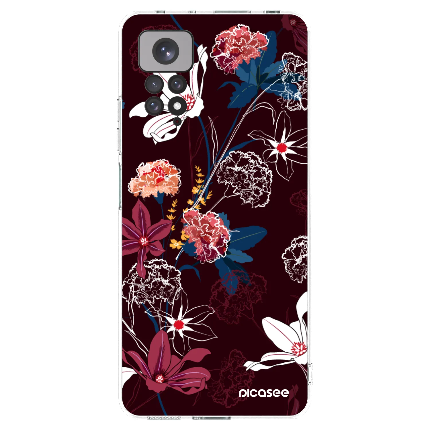 Picasee silikónový prehľadný obal pre Xiaomi Redmi Note 11S 4G - Dark Meadow