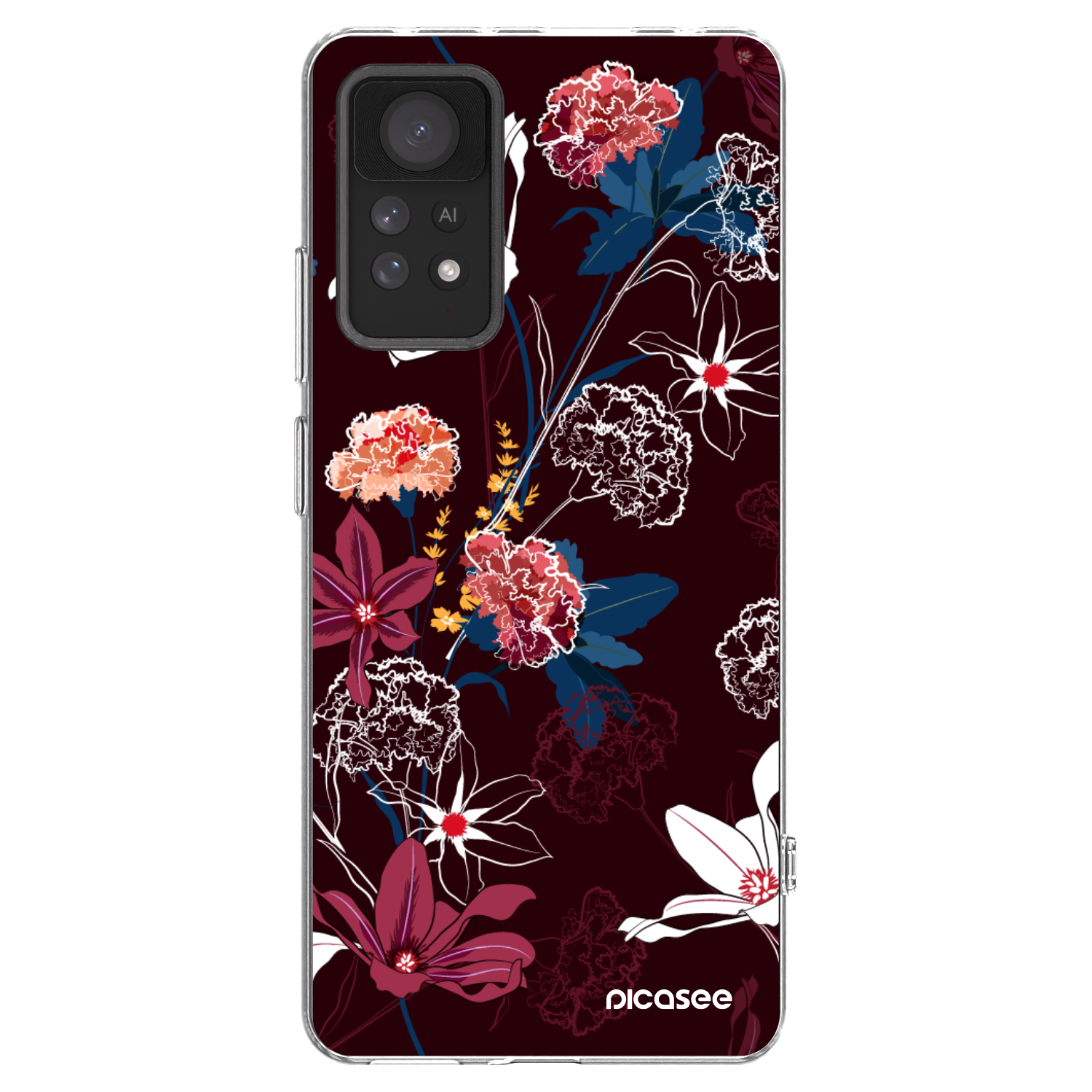 Picasee silikónový prehľadný obal pre Xiaomi Redmi Note 11 Pro - Dark Meadow