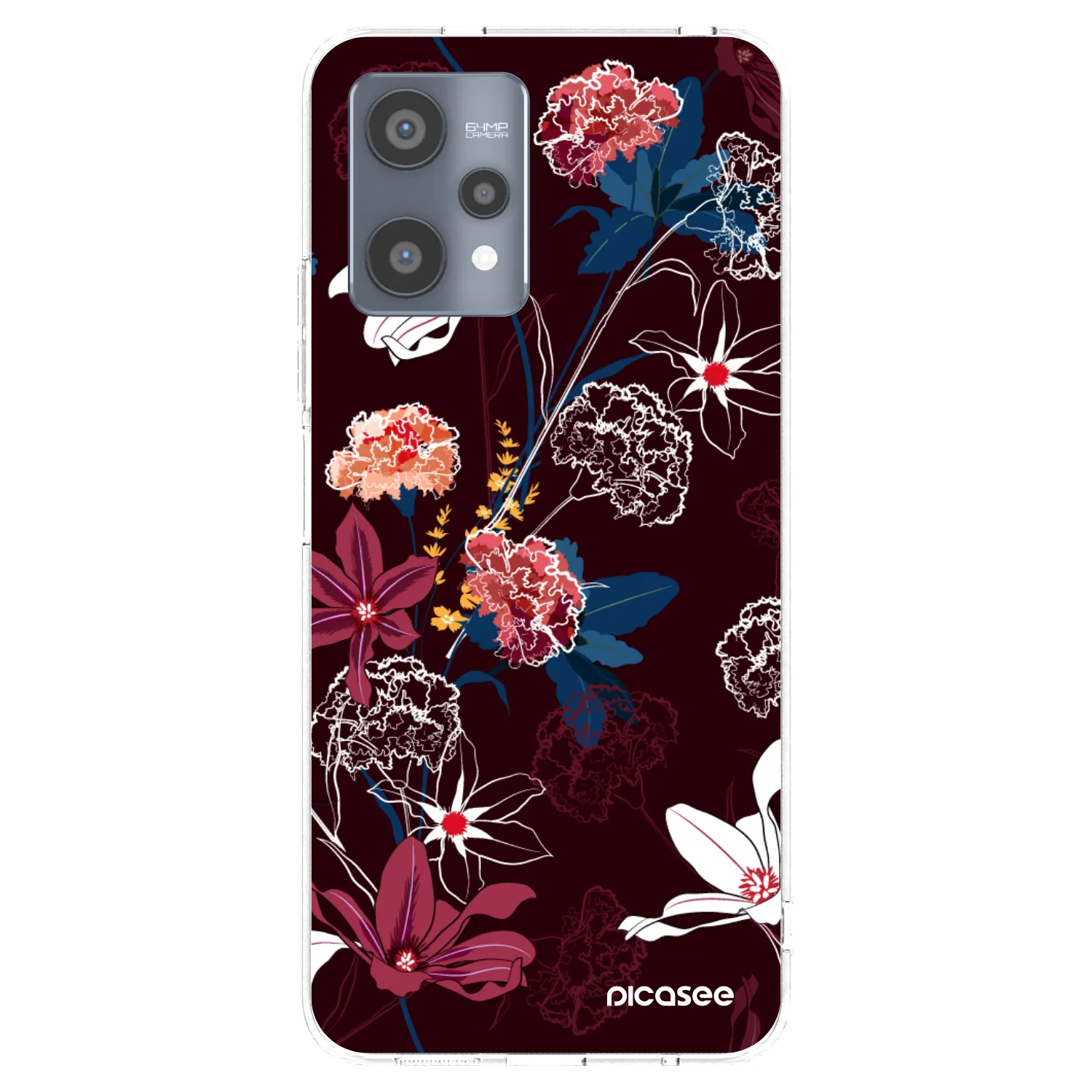 Picasee silikónový prehľadný obal pre Realme 9 Pro 5G - Dark Meadow