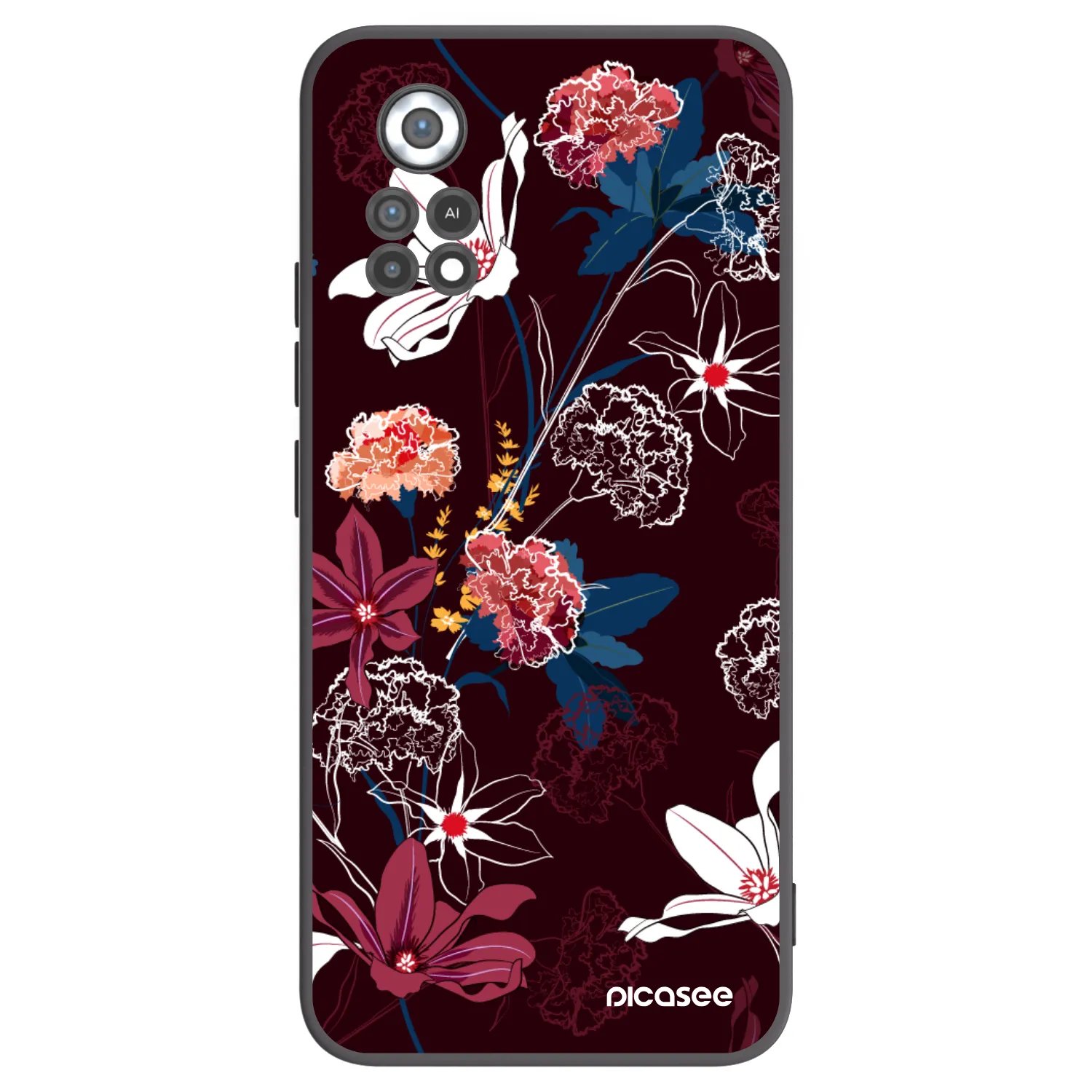 Picasee silikónový čierny obal pre Xiaomi Poco X4 Pro 5G - Dark Meadow