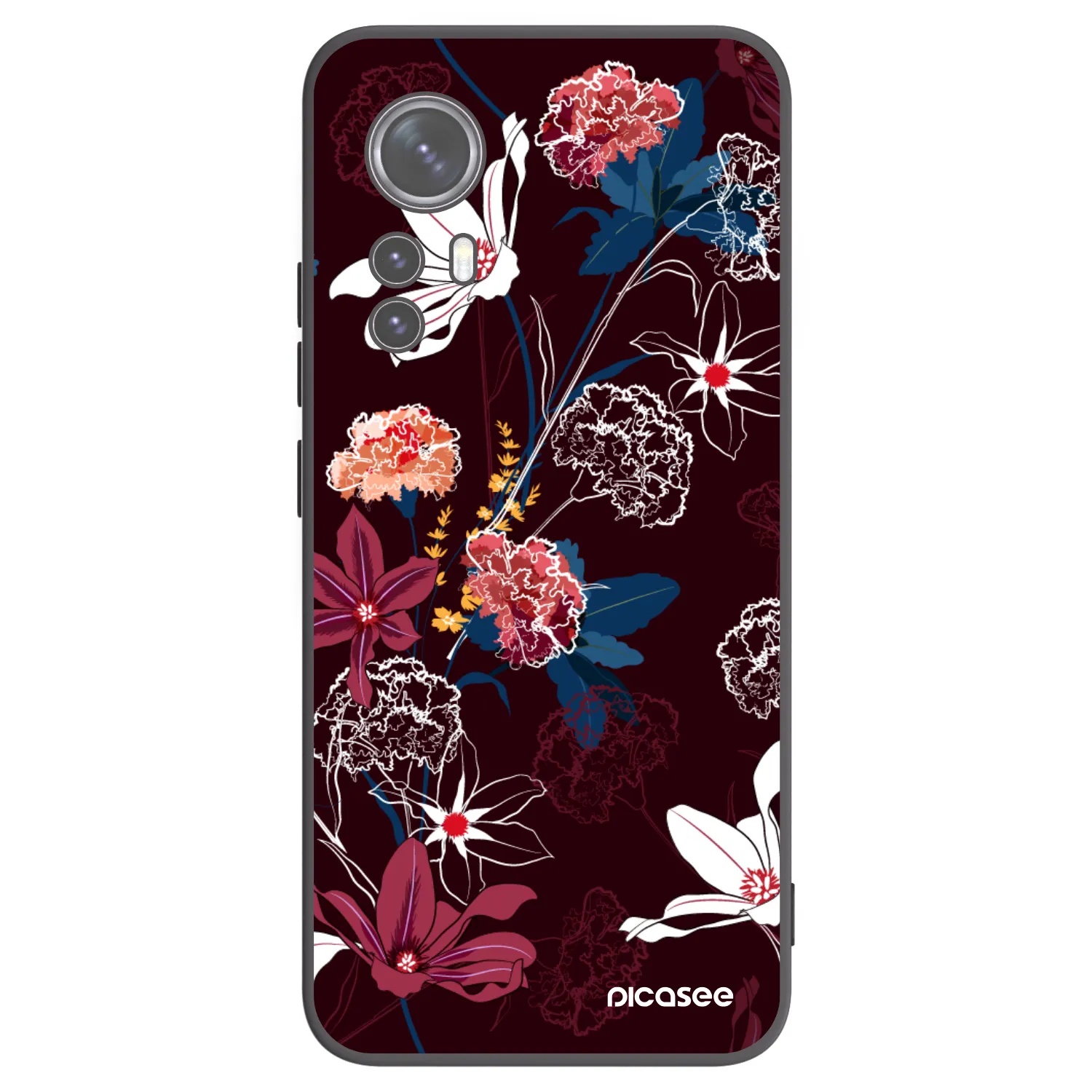 Picasee silikónový čierny obal pre Xiaomi 12 - Dark Meadow