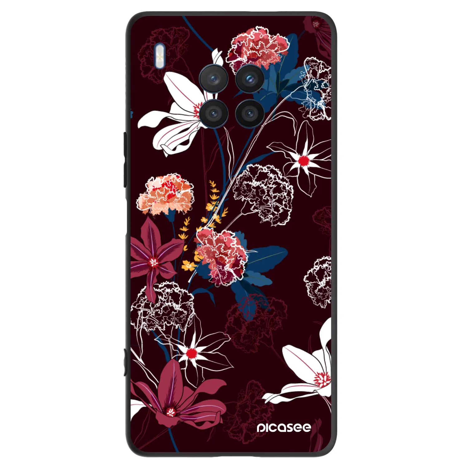 Picasee silikónový čierny obal pre Honor 50 Lite - Dark Meadow