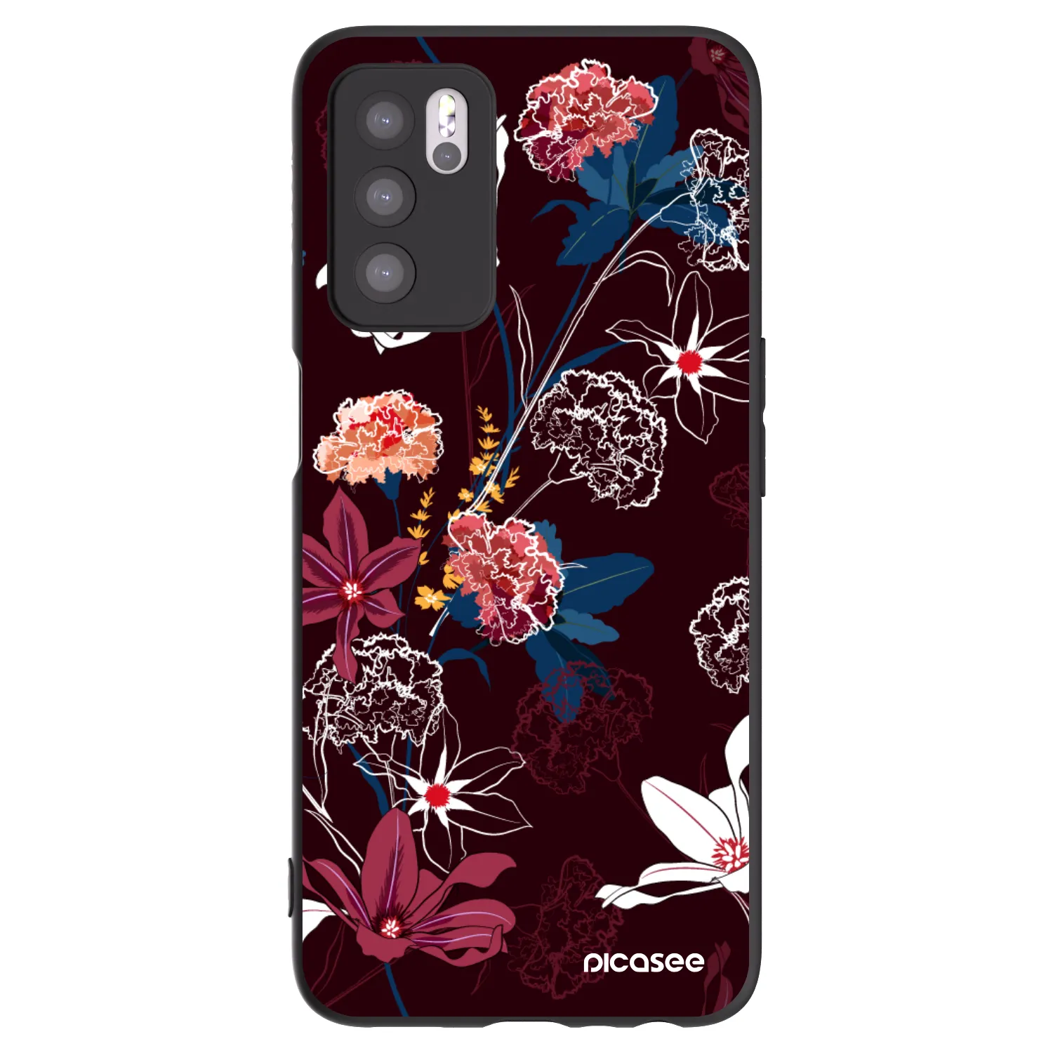 Picasee silikónový čierny obal pre OPPO A16s - Dark Meadow