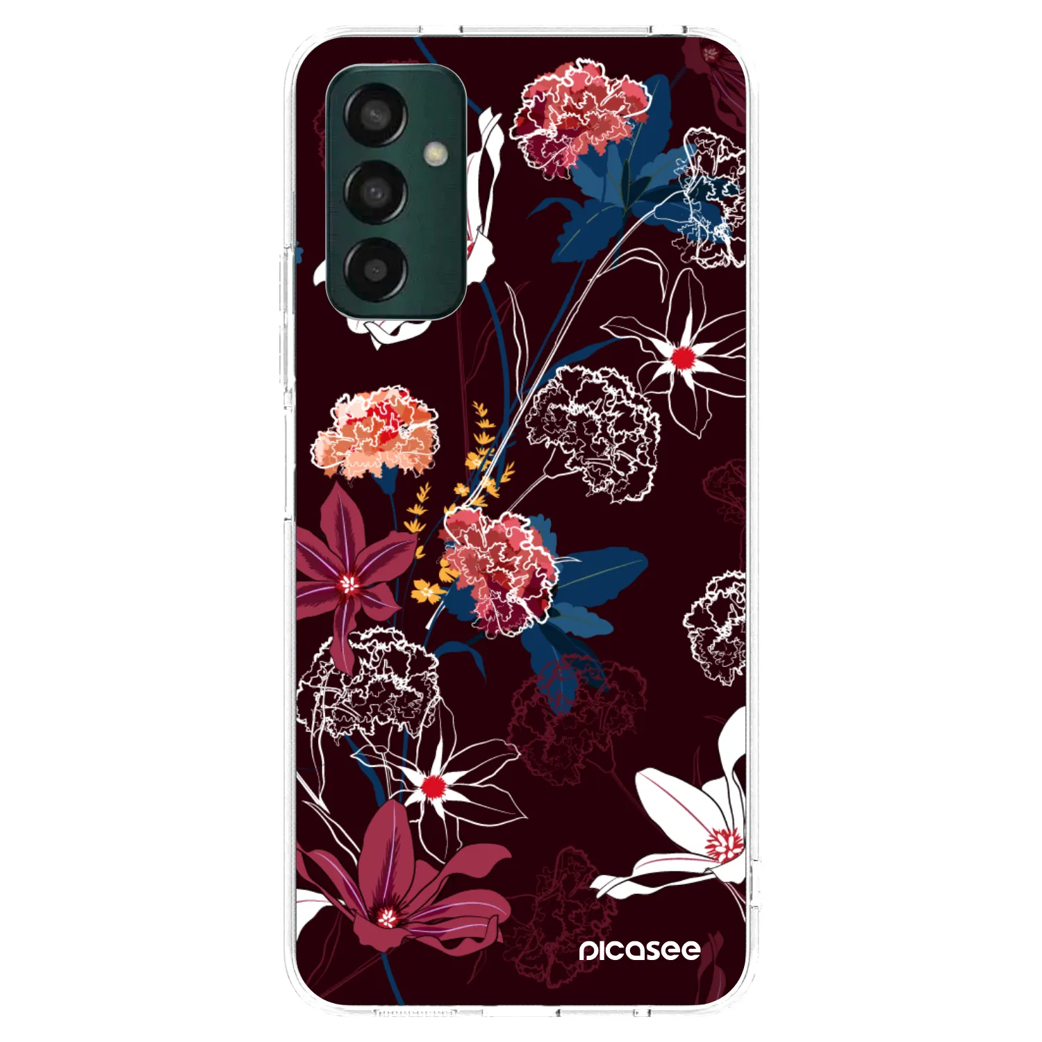 Picasee silikónový prehľadný obal pre Samsung Galaxy M13 M135F - Dark Meadow