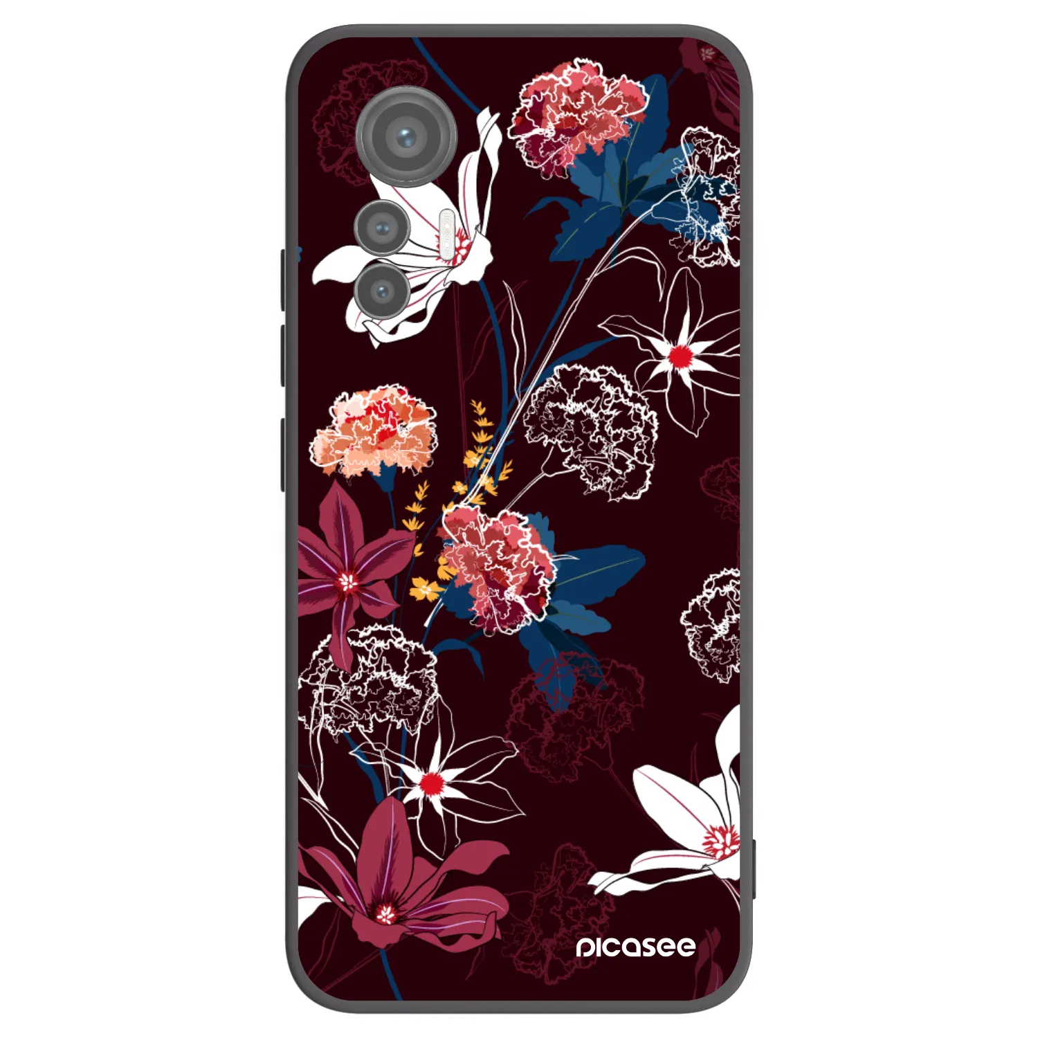 Picasee silikónový čierny obal pre Xiaomi 12 Lite - Dark Meadow